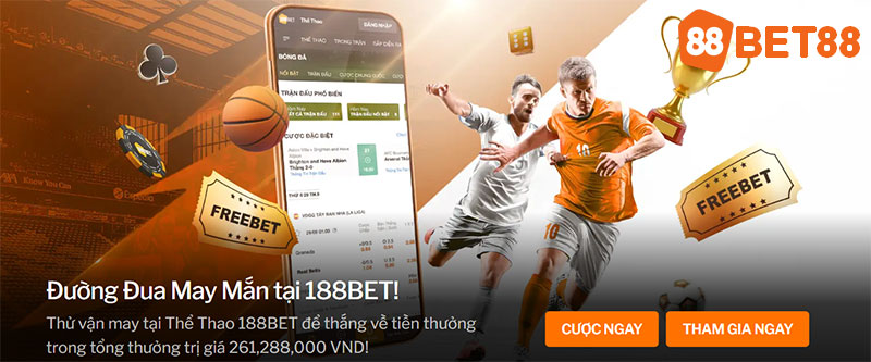 Khuyến mãi đường đua may mắn tại 188bet